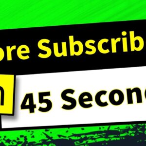 How to Get More Subscribers on YouTube in 45 Seconds #shorts